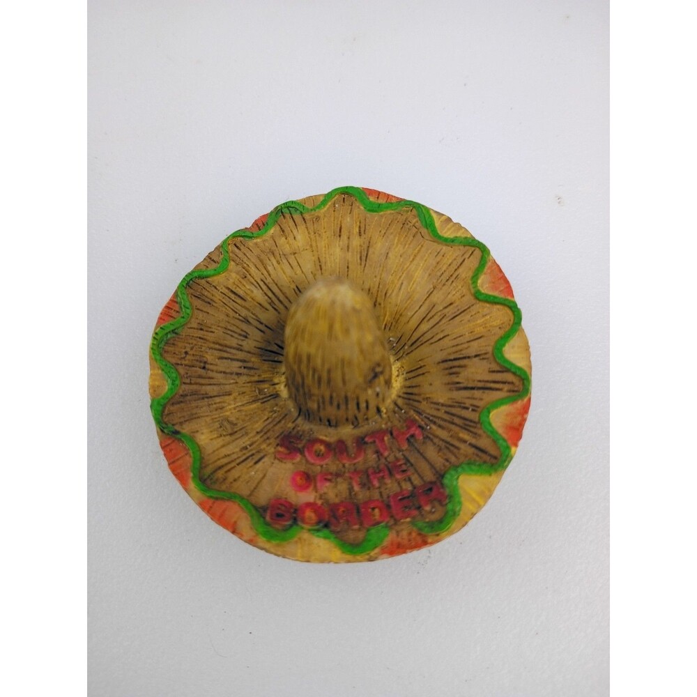 Vtg South of the Border  Sombrero / Hat Refrigerator Magnet